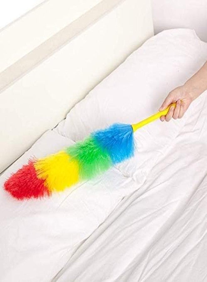 SAWSHIELD Microfiber Feather Duster for Cleaning | Lightweight Static Duster for Home, Office, Car | Multipurpose Dust Remover, 50 cm (Multicolor) - Image 3